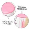 GRIRIW Foldable Foot Soaking Bucket with Lid Portable Thermal Insulation Foot Bath for Home Travel Camping Keep Warm and Comfortable with Design view 3