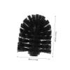 KOMBIUDA 2pcs Replacement Toilet Brush Heads Stiff Bristles for Bathroom Cleaning Refillable Brush Heads for Toilets view 2