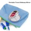 RKJVB Travel Makeup Mirror for Women 1x/2x Compact A Beautiful Flower Makeup Mirror Portable Makeup Mirror for Handbag Purse Pocket Folding Mirror Handheld 2 Sided Mirror view 3