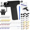 Professional Ear Piercing Gun, Reusable Ear Piercing Machine with Colorful Crystal Earrings Set for At Home Salon Earlobe Cartilage Helix Tragus Piercing Tool Kit view 1