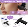 Professional Ear Piercing Gun, Reusable Ear Piercing Machine with Colorful Crystal Earrings Set for At Home Salon Earlobe Cartilage Helix Tragus Piercing Tool Kit view 3