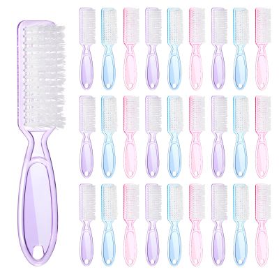 30 PCS Nail Scrubber Brush, Handle Grip Nail Brushes for Cleaning Fingernails Toenails, Finger Nail Brush Set for Cuticle Manicure Pedicure, Women Men Home Salon