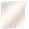 OKUMEYR 100pcs Single Head Wooden Handle Cotton Swabs Long Precision Makeup Cleaning Kit view 1