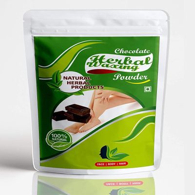 Herbal Chocolate Waxing Powder for Naturally Instant Remover of Hair, D-Tan Skin & Dead cell for All Types of Hair & Skin - 100g