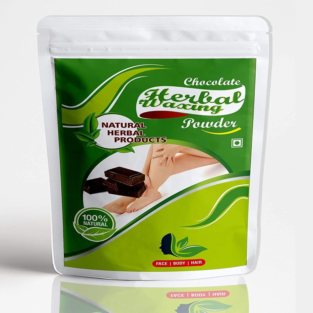 Herbal Chocolate Waxing Powder for Naturally Instant Remover of Hair, D-Tan Skin & Dead cell for All Types of Hair & Skin - 100g