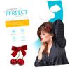 FOYTOKI Cherry Hair Clips for Girls Cute Fluffy Fruit Barrettes for Fall Winter Versatile Alligator Clips for Stylish Holiday Accessories Adorable Kawaii Bow Design view 4