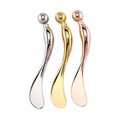 Healeved Zinc Alloy Eye Spoon Dark Remover Face Sculpting Tool under Eye Massager for Beauty Spa Care