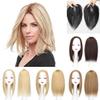 BENGAOTH-O Hair Topper, 10/12 Inch Straight Hair Toppers for Women Real Human Hair, 1314CM Natural Breathable Swiss Lace Base Clip in Brazilian Remy Hair Pieces ,for Women(Ash Blonde,30CM) view 1