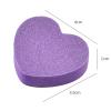 50PCS Heart Nail Buffers Heart Shaped Nail File Nail Buffing Blocks Mini Sponge Block for Nails Shaper Sponge Nail Buffing Purple view 2