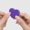 50PCS Heart Nail Buffers Heart Shaped Nail File Nail Buffing Blocks Mini Sponge Block for Nails Shaper Sponge Nail Buffing Purple view 3