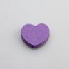 50PCS Heart Nail Buffers Heart Shaped Nail File Nail Buffing Blocks Mini Sponge Block for Nails Shaper Sponge Nail Buffing Purple view 4