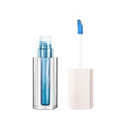 12 Color Sparkling Eye Shadow Pearlescent Polarized Brightening Liquid Eye Shadow, Delicate Fit Easy To Apply Makeup(E)