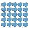 50 PCS Heart Shaped Nail Buffer Sponge Nail File Double Sided Mini Buffer Blocks for Nails Pedicure Finger Nail Buffing Kit Blue view 1