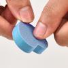50 PCS Heart Shaped Nail Buffer Sponge Nail File Double Sided Mini Buffer Blocks for Nails Pedicure Finger Nail Buffing Kit Blue view 3