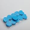 50 PCS Heart Shaped Nail Buffer Sponge Nail File Double Sided Mini Buffer Blocks for Nails Pedicure Finger Nail Buffing Kit Blue view 4
