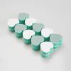 50PCS Mini Nail Buffers Heart Nail File Nail Shaper Sponge Nail Filing Mini Nail Buffing Blocks for Gel Nail Buffer Sponges Green view 4