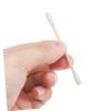 CIYODO 100 Pcs Double Tipped Cotton Swabs Wooden Handle for Ear Cleaning Makeup and Small Area Cleaning view 3