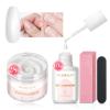 AZUREBEAUTY Nail Repair Kit Transparent Crystal for Broken Cracked Split Weak Nails Clear Dip Powder Liquid Sets Clear 15ML Dipping Powder Sets view 2