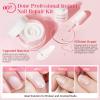 AZUREBEAUTY Nail Repair Kit Transparent Crystal for Broken Cracked Split Weak Nails Clear Dip Powder Liquid Sets Clear 15ML Dipping Powder Sets view 4