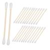 GLEAVI 100pcs Cotton Swabs Dual-Ended Wooden Sticks for Makeup Detailing Ear Cleaning and Precision Application Compact Portable Go Use view 1