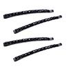 4Pcs Black Rhinestone Barrettes, Shiny Hair Pin Bobby Pins for Women, Crystal Diamond Bobby Pin, Hairpin, Sparkly Hair Decoration for Women Clip Bangs Metal Hair Clip Hair Pins,Hair Styling Pins view 1