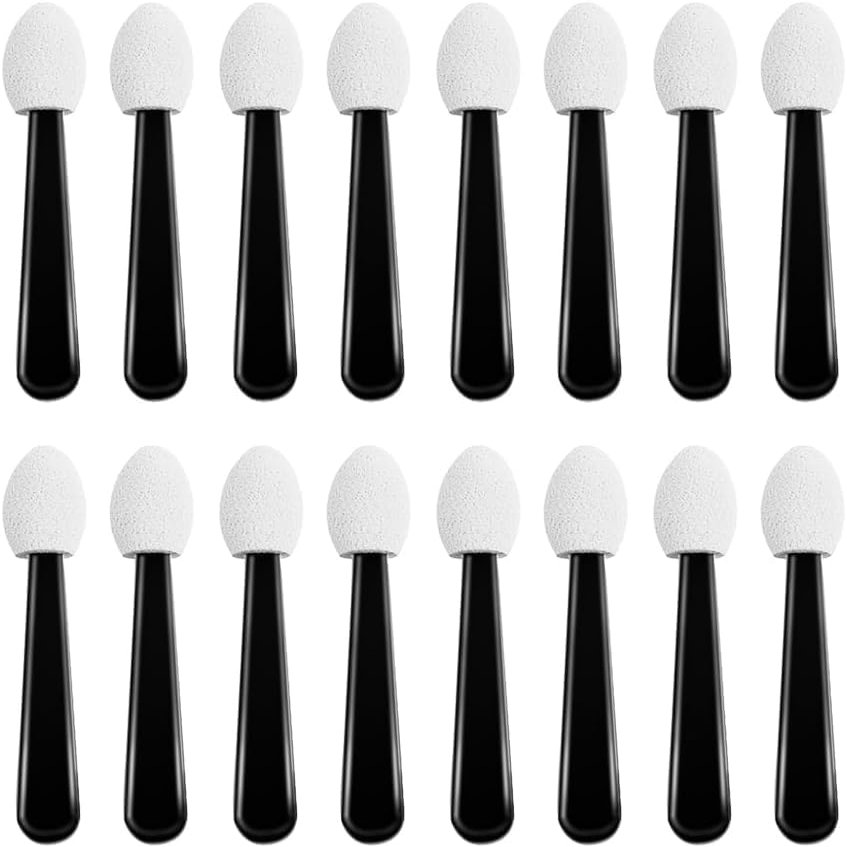 100 Pcs Small Eyeshadow Applicators Eye Shadow Sponge Applicator Sticks Makeup Applicators Eyeshadow Applicators, Eye Makeup Applicators Sponge Tip Make up Eyeshadow Brushes,Eyeshadow Brushes