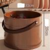DRMEE Foot Soak Tub Wooden Barrel Foot Spa Wooden Foot Basin Pedicure Barrels Foot Tub Wooden Foot Bath Barrel Soaking Foot,Toe Nails(Without lid) view 2
