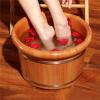 DRMEE Foot Soak Tub Wooden Foot Bath Barrel Foot Spa Bucket Foot Washing Basin for Soaking Foot Care Soaking Foot,Toe Nails view 4