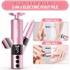 2 in 1 Electric Foot Callus Remover, USB Rechargeable Electric Foot File Grinder with 80/120 Grit Sandpaper Discs and Digital Display, Cordless Aluminum Pedicure Tools for Feet,Nail Care,Dead Skin view 4