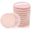 12 Pieces Round Velour Face Makeup Powder Pads, Powder Puffs, 2.36 Inch Setting Powder Puff, Soft Face Compact Powder Puffs, Powder Puff Pads with Ribbon, Puff Pads for Loose Powder, Setting Powder view 1