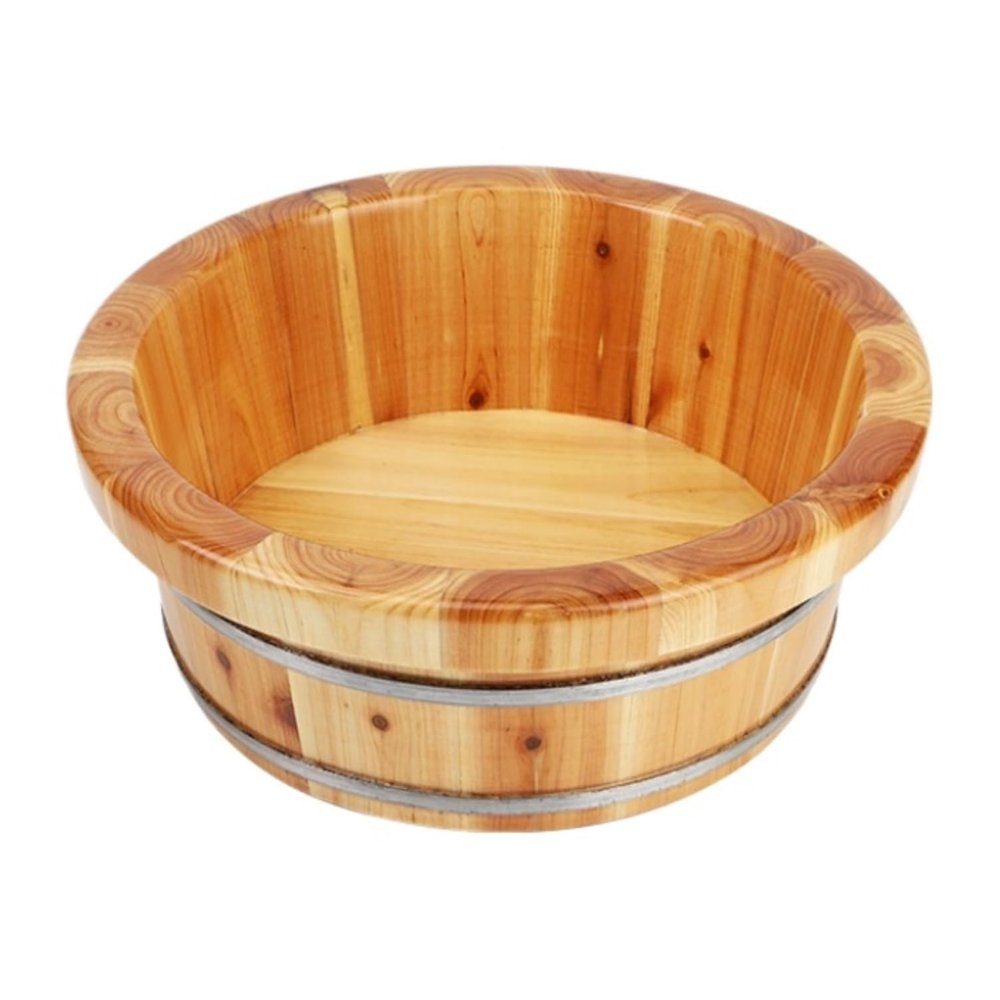 DRMEE Foot Soak Tub Wooden Footbath Bucket Bath Foot Barrel Foot Bath Barrel Wooden Foot Barrel Tub Wash Foot Barrel Soaking Foot,Toe Nails