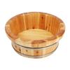 DRMEE Foot Soak Tub Wooden Footbath Bucket Bath Foot Barrel Foot Bath Barrel Wooden Foot Barrel Tub Wash Foot Barrel Soaking Foot,Toe Nails view 1