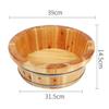 DRMEE Foot Soak Tub Wooden Footbath Bucket Bath Foot Barrel Foot Bath Barrel Wooden Foot Barrel Tub Wash Foot Barrel Soaking Foot,Toe Nails view 2