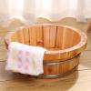 DRMEE Foot Soak Tub Wooden Footbath Bucket Bath Foot Barrel Foot Bath Barrel Wooden Foot Barrel Tub Wash Foot Barrel Soaking Foot,Toe Nails view 4