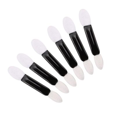Healvian Professional Eye Shadow Brush Kit 50pcs Double-ended Eyeshadow Brushes Precision Round Heads Makeup Sponges for Blending