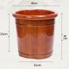 DRMEE Foot Soak Tub Wooden Foot Soak Barrel Healthcare Foot Soaking Wooden Foot Washing Bucket Soaking Foot,Toe Nails view 2