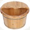 DRMEE Foot Soak Tub Wooden Barrel Foot Spa Bucket Oak Wood Foot Soaking Barrel Bucket Foot Soaking Tub Foot Wash Basin Soaking Foot,Toe Nails view 1