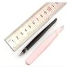 2PCS Tweezers Eyebrow Tweezer Set Stainless Professional Eye Lashes Extension Tweezers Eyebrow Tongs Scissors Cosmetic Tools view 2