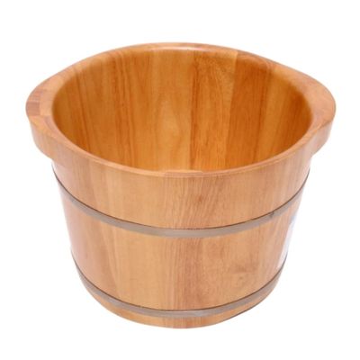 DRMEE Foot Soak Tub Wooden Barrel Foot Spa Oak Foot Bath Barrel Footbath Household Foot Bath Barrel Soaking Foot,Toe Nails(A)