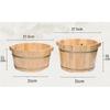 DRMEE Foot Soak Tub Foot Spa Wooden Barrel Foot Tub Bath Barrel Household Foot Tub Health Thick Chinese Foot Bucket Soaking Foot,Toe Nails(26cm) view 2