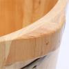 DRMEE Foot Soak Tub Foot Spa Wooden Barrel Foot Tub Bath Barrel Household Foot Tub Health Thick Chinese Foot Bucket Soaking Foot,Toe Nails(26cm) view 3