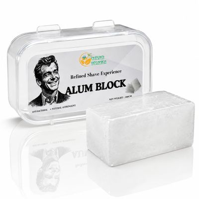 Herbs Botanica Alum Block for Shaving, Potassium Alum 3.5oz