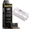 Henson Shaving Razor - Tan Double Edge Safety Razor with 5 Spare Blades, Henson Shave Cream, 100 pack RK Shaving Double Edge Razor Blades view 2