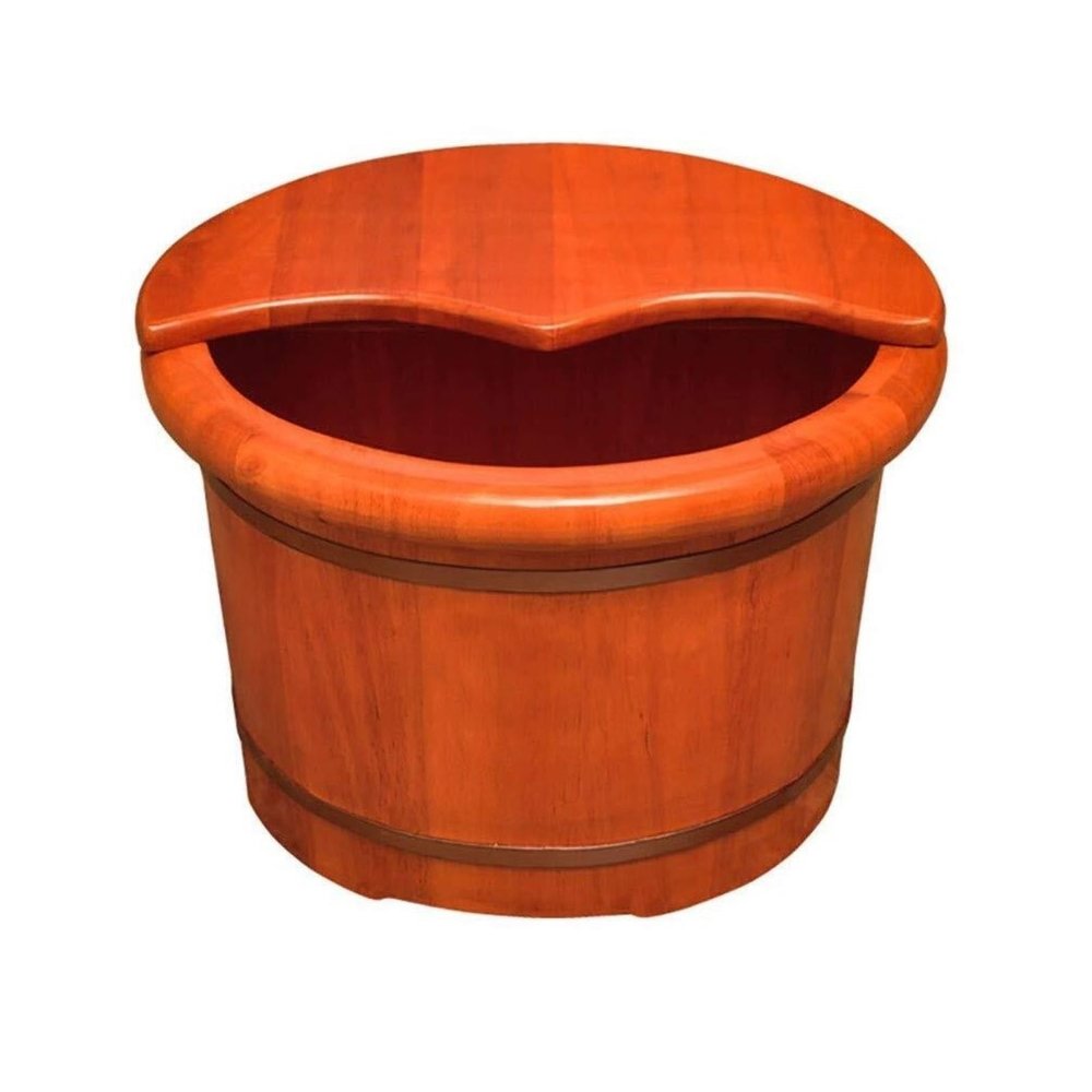 DRMEE Foot Soak Tub Wooden Barrel Foot Spa Foot Soak Bucket Wood Bucket for Pedicure Foot Bath Spa Tub Foot Basin Soaking Foot,Toe Nails