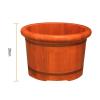 DRMEE Foot Soak Tub Wooden Barrel Foot Spa Foot Soak Bucket Wood Bucket for Pedicure Foot Bath Spa Tub Foot Basin Soaking Foot,Toe Nails view 2
