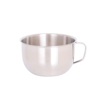 LOBBSGZM Men's durable shaving soap cup, stainless steel heat insulated smooth shaving cup bowl