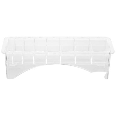 PAMINGONO 1pc Limit Comb Storage Box for Electric Clippers Hairdressing Accessories Organizer Slots Plastic Case for Hair Cutting Tools Random Colors