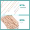CIYODO 100pcs Single-Head Wooden Ear Swabs Cotton Cleaning Tips Precision for Beauty Shops Organic Cotton Swabs view 3