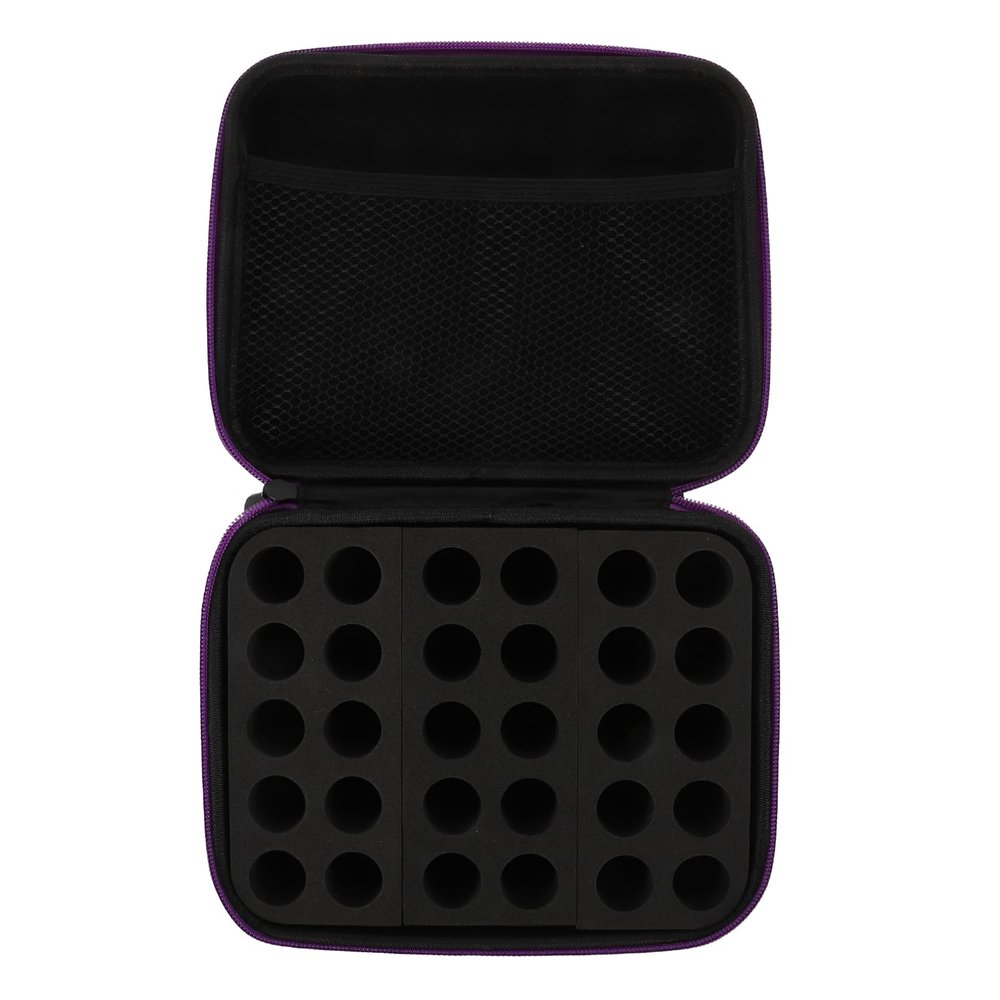 ASAKKURA Essential Oil Storage Organizer Case Portable Bag Bottles Perfume Holder Tidy Desktop
