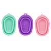 ASAKKURA 3pcs Silicone Makeup Brush Cleansing Mats Durable Cleaning Trays for Brushes Sponges and Makeup Tools Effortless Cleaning Pink Green and Purple view 1